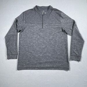 Swannies‎ Golf Sweater Men XXL Gray 1/4 Zip Pullover Performance Stretch